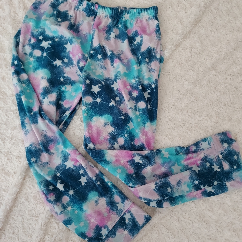 Watercolor Stars celestial PJ lounge pants youth 10-12 Comfy Cozy